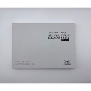 2013 Hyundai Elantra Elantra Coupe Owners Manual Handbook Supplement Set OEM